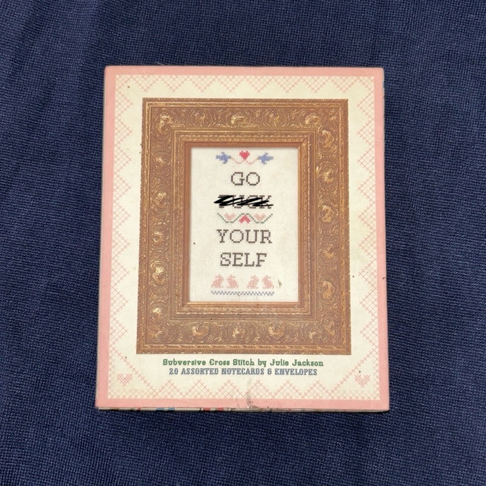 Subversive Cross Stitch Notecards Letters Stationary